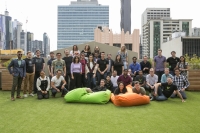 Versent team on a rooftop in Melbourne